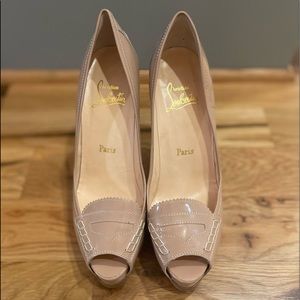 Christian Louboutin Nude Platform size 40